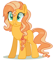 Size: 1268x1452 | Tagged: safe, artist:princess-kitsune-tsu, oc, oc only, earth pony, pony, base used, female, magical lesbian spawn, mare, offspring, parent:applejack, parent:sunset shimmer, parents:appleshimmer, simple background, solo, transparent background