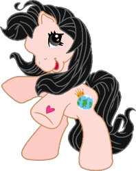 Size: 378x478 | Tagged: safe, artist:muhammad yunus, oc, oc only, oc:zone, earth pony, pony, g3, base used, cutie mark, earth, earth pony oc, female, heart, heart eyes, looking at you, mare, open mouth, simple background, solo, transparent background, vector, wingding eyes