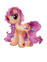 Size: 3024x4032 | Tagged: safe, artist:eris azure, sunny starscout, earth pony, pony, g3, g5, braid, eyelashes, female, g5 to g3, generation leap, high res, looking at you, simple background, solo, transparent background