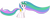 Size: 7500x2921 | Tagged: safe, artist:laszlvfx, princess celestia, pony, g4, absurd resolution, simple background, solo, transparent background, two toned wings, vector, wings