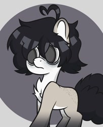 Size: 774x954 | Tagged: safe, artist:silverstararts, oc, oc only, earth pony, pony, bags under eyes, chest fluff, frown, solo