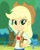 Size: 850x1050 | Tagged: safe, artist:rjp.rammy, artist:sapphiregamgee, applejack, equestria girls, g4, applejack's hat, blonde, blonde hair, clothes, cowboy hat, cute, female, freckles, grin, hat, jackabetes, jeans, pants, shirt, smiling, solo, tree, vest