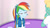 Size: 3410x1920 | Tagged: safe, screencap, rainbow dash, zephyr breeze, dashing through the mall, equestria girls, equestria girls specials, g4, my little pony equestria girls: better together, my little pony equestria girls: holidays unwrapped, clothes, cutie mark, cutie mark on clothes, female, geode of super speed, hoodie, jewelry, lidded eyes, magical geodes, male, necklace