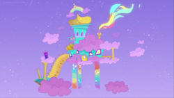 Size: 1147x645 | Tagged: safe, screencap, g4.5, my little pony: pony life, cloud, no pony, rainbow dash's house, scenery
