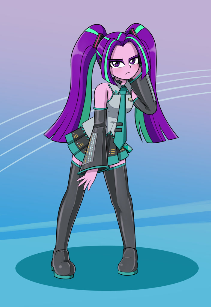 2591189 Safe Artist Mew Me Aria Blaze Equestria Girls Ariatsune