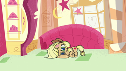 Size: 1920x1080 | Tagged: safe, screencap, applejack, earth pony, pony, g4, g4.5, how applejack got her hat back, my little pony: pony life, cute, female, jackabetes, mare, solo