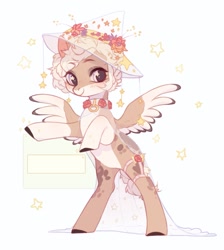 Size: 1293x1440 | Tagged: safe, artist:klewgcg, oc, oc only, pegasus, pony, hat, rearing, solo