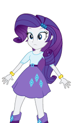 Size: 600x1000 | Tagged: safe, artist:ftvs-cm45, edit, edited screencap, screencap, rarity, equestria girls, g4, my little pony equestria girls, belt, blocking, boots, bracelet, clothes, elbowed sleeves, female, frown, hairpin, jewelry, makeup, not a vector, shoes, skirt, solo, spread arms, spread legs, spreading, standing, teenager, top, wide eyes