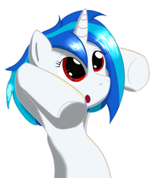 Size: 613x714 | Tagged: artist needed, source needed, safe, dj pon-3, vinyl scratch, pony, g4, bipedal, solo