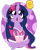 Size: 1280x1595 | Tagged: safe, artist:ladylullabystar, twilight sparkle, pony, g4, :o, chest fluff, clothes, cosplay, costume, cute, lantern, long mane, open mouth, rapunzel, simple background, solo, tangled (disney), transparent background, twiabetes