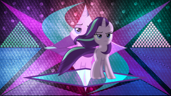 Size: 3840x2160 | Tagged: safe, artist:frownfactory, artist:laszlvfx, edit, starlight glimmer, pony, g4, high res, solo, wallpaper, wallpaper edit