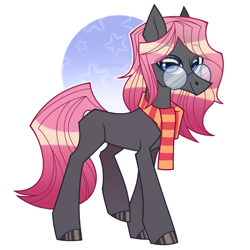 Size: 1024x1024 | Tagged: safe, artist:sadelinav, oc, oc only, oc:soulful mirror, pegasus, pony, clothes, glasses, male, scarf, simple background, solo, stallion, transparent background