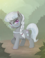 Size: 1000x1302 | Tagged: safe, artist:mrs1989, silver spoon, earth pony, pony, g4, female, filly, glasses, jewelry, looking at you, necklace, smiling, solo