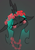 Size: 2480x3508 | Tagged: safe, artist:underpable, queen chrysalis, changeling, changeling queen, g4, blushing, bust, cute, cutealis, eyes closed, female, floppy ears, floral head wreath, floral necklace, flower, flower in hair, high res, portrait, smiling, solo, uwu
