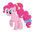 Size: 1280x1190 | Tagged: safe, artist:tenderrain-art, pinkie pie, earth pony, pony, g4, older, raised hoof, simple background, solo, transparent background