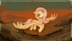 Size: 3840x2160 | Tagged: safe, artist:108fiona8fay, fluttershy, pegasus, pony, g4, high res, solo