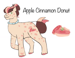 Size: 1280x990 | Tagged: safe, artist:silver-ops, oc, oc only, earth pony, pony, female, jewelry, magical gay spawn, necklace, offspring, parent:big macintosh, parent:donut joe, parents:donutmac, pearl necklace, simple background, solo, white background