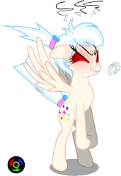 Size: 2066x3024 | Tagged: safe, artist:kyoshyu, oc, oc only, oc:gallery dart, pegasus, pony, angry, bipedal, female, high res, mare, simple background, solo, transparent background, vector