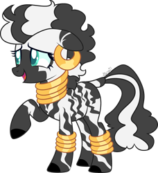 Size: 2403x2634 | Tagged: safe, artist:kurosawakuro, oc, oc only, hybrid, pony, zony, base used, female, high res, magical lesbian spawn, offspring, parent:meadowbrook, parent:zecora, simple background, solo, transparent background