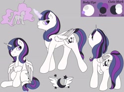 Size: 3762x2788 | Tagged: safe, artist:snow quill, oc, alicorn, pony, alicorn oc, cutie mark, height scale, high res, horn, reference sheet, request, wings