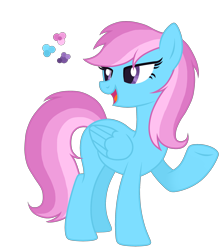 Size: 2200x2481 | Tagged: safe, artist:magicuniclaws, oc, oc only, pegasus, pony, female, high res, magical lesbian spawn, mare, offspring, parent:lotus blossom, parent:rainbow dash, simple background, solo, transparent background