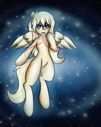 Size: 1280x1600 | Tagged: safe, artist:friskyfrisks, artist:ms-xana, oc, oc only, oc:xana, pegasus, semi-anthro, arm hooves, female, looking at you, mare, solo, space
