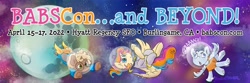 Size: 1500x500 | Tagged: safe, oc, oc only, oc:copper chip, oc:golden gates, oc:silver span, pegasus, pony, unicorn, babscon, space