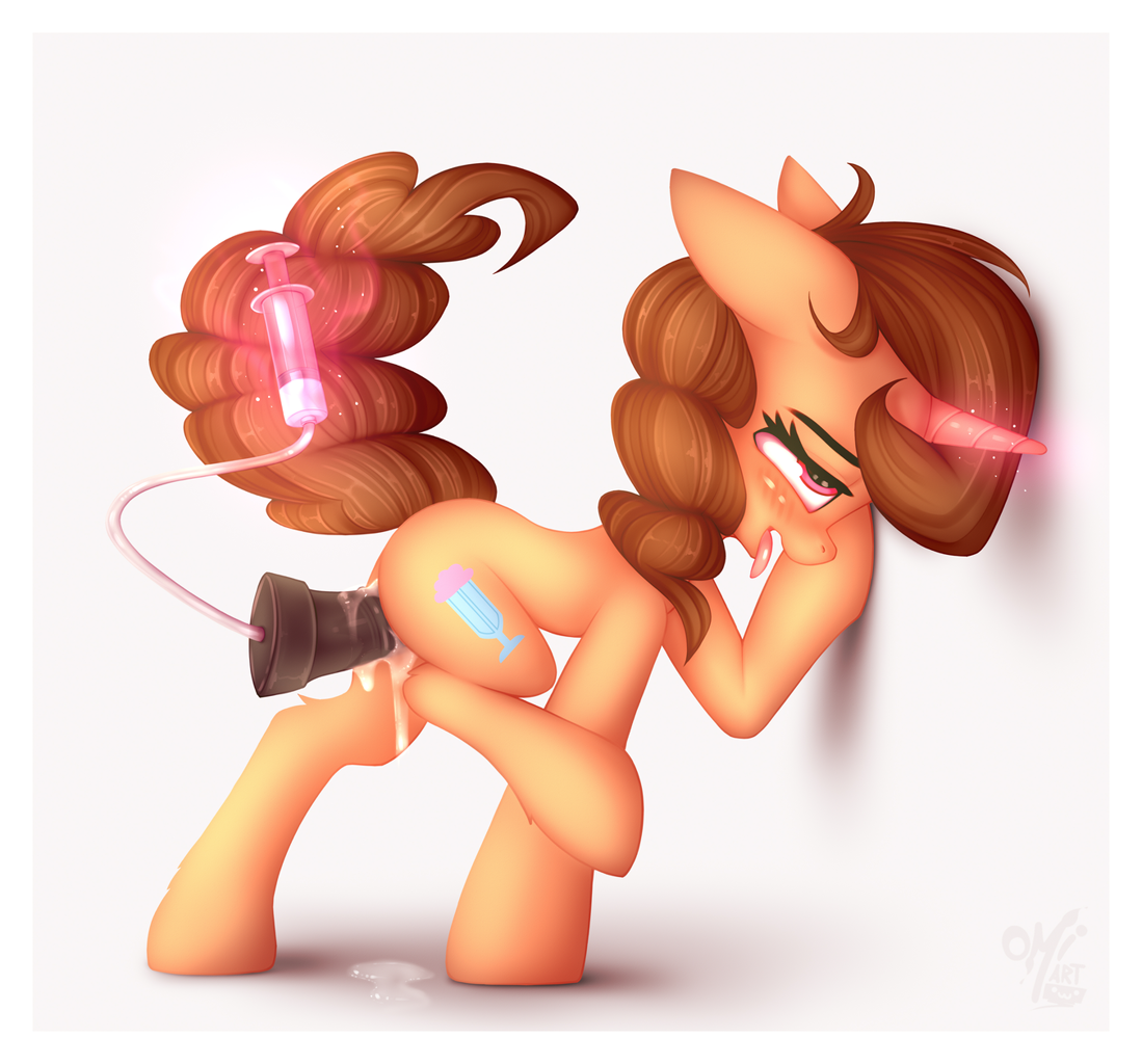 explicit, artist:omi, oc, oc only, oc:buttercup shake, <b>pony</b>, unicorn, ahega...