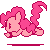 Size: 50x50 | Tagged: artist needed, source needed, safe, pinkie pie, pony, g4, animated, cute, diapinkes, pixel art, running, simple background, solo, transparent background