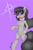 Size: 1107x1674 | Tagged: safe, artist:ponyjhooves, octavia melody, earth pony, pony, g4, bipedal, bowtie, kamina sunglasses, purple background, simple background, solo, sunglasses