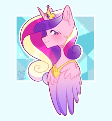 Size: 881x950 | Tagged: safe, artist:nullkunst, princess cadance, alicorn, pony, g4, bust, solo