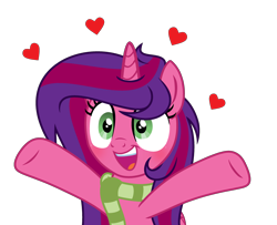 Size: 3313x2686 | Tagged: safe, artist:darbypop1, oc, oc only, oc:alyssa rice, alicorn, pony, clothes, female, heart, high res, mare, scarf, simple background, solo, transparent background