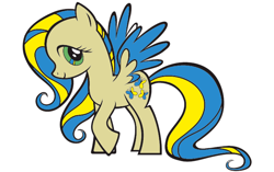 Size: 1080x679 | Tagged: safe, artist:uaflame, pony, nation ponies, not fluttershy, ponified, solo, ukraine