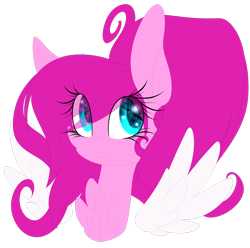 Size: 2458x2440 | Tagged: safe, artist:mediasmile666, oc, oc only, pegasus, pony, bust, chest fluff, female, high res, mare, simple background, transparent background