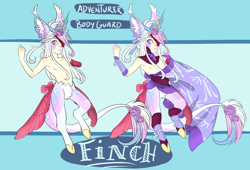 Size: 2500x1700 | Tagged: safe, artist:lavvythejackalope, oc, oc only, unicorn, anthro, unguligrade anthro, abstract background, clothes, duo, horn, male, unicorn oc