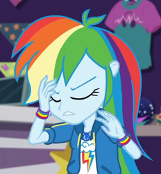 Size: 1404x1515 | Tagged: safe, screencap, rainbow dash, dashing through the mall, equestria girls, equestria girls specials, g4, my little pony equestria girls: better together, my little pony equestria girls: holidays unwrapped, clothes, cropped, cutie mark, cutie mark on clothes, geode of super speed, hoodie, jewelry, magical geodes, necklace, solo