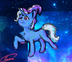 Size: 1280x1109 | Tagged: safe, artist:lamimaster, trixie, pony, unicorn, g4, female, hat, horn, mare, one eye closed, solo, wink