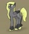 Size: 1080x1295 | Tagged: safe, artist:random_glitter_productions, derpy hooves, pegasus, pony, g4, brown background, female, mare, signature, simple background, solo, two toned wings, unshorn fetlocks, wings