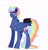 Size: 2401x2497 | Tagged: safe, artist:kraytt-05, oc, oc only, oc:rainbow thunder, pegasus, pony, bandaid, high res, multicolored hair, multicolored hooves, offspring, parent:rainbow dash, parent:soarin', parents:soarindash, rainbow hair, simple background, solo, unshorn fetlocks, white background