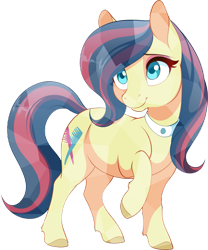 Size: 1801x2163 | Tagged: safe, alternate version, artist:dvixie, bonna fide, glamour gleam, pony, g4, commission, eyeshadow, female, makeup, mare, simple background, solo, transparent background