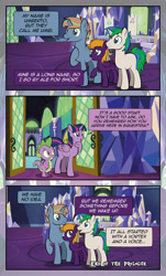 Size: 1920x3169 | Tagged: safe, artist:alexdti, spike, twilight sparkle, oc, oc:brainstorm (alexdti), oc:purple creativity, oc:star logic, alicorn, dragon, pegasus, pony, unicorn, comic:quest for friendship, g4, comic, female, grammar error, male, mare, stallion, twilight sparkle (alicorn), winged spike, wings