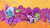 Size: 1920x1080 | Tagged: safe, screencap, gummy, lilith, quick lime, trixie, alligator, pony, unicorn, g4, g4.5, my little pony: pony life, playwright or wrong, apple, female, food, mare, sitting, unnamed character, unnamed pony