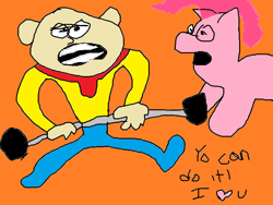 Size: 800x600 | Tagged: safe, artist:tlent, pinkie pie, g4, 1000 hours in ms paint, caillou, caillou (character), male
