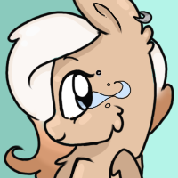 Size: 200x200 | Tagged: safe, artist:cookietasticx3, oc, oc only, oc:winter star, pegasus, pony, beanie, bust, ear piercing, earring, female, gradient background, hat, jewelry, mare, pegasus oc, piercing, smiling, solo, wings