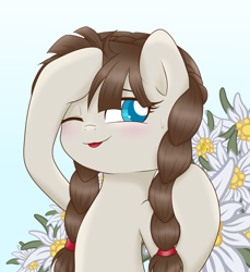 Size: 2159x2356 | Tagged: safe, artist:mimicsproduct, oc, oc only, oc:connie bloom, pony, edelweiss, euro bronycon, high res, mascot, solo