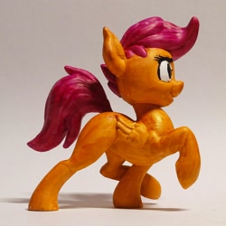 Size: 1280x1280 | Tagged: safe, artist:pessimizer, scootaloo, pegasus, pony, g4, 3d print, female, figurine, filly, irl, photo, solo, walking