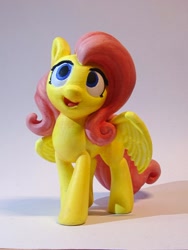 Size: 1258x1677 | Tagged: safe, artist:pessimizer, fluttershy, pegasus, pony, g4, 3d print, figurine, irl, photo, smiling, solo, spread wings, wings