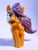 Size: 1125x1500 | Tagged: safe, artist:pessimizer, scootaloo, pegasus, pony, g4, 3d print, cute, cutealoo, female, figurine, filly, happy, irl, jumping, photo, smiling, solo