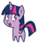 Size: 556x620 | Tagged: safe, artist:mayaliicious, twilight sparkle, alicorn, pony, g4, chibi, cute, missing cutie mark, simple background, solo, transparent background, twiabetes, twilight sparkle (alicorn)