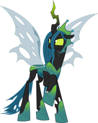 Size: 3593x4519 | Tagged: safe, artist:drakizora, queen chrysalis, changeling, changeling queen, g4, absurd resolution, crown, female, jewelry, regalia, simple background, solo, transparent background, ultimate chrysalis, vector